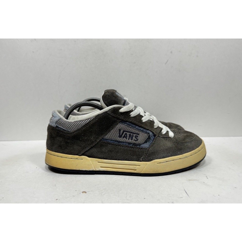 Vintage Vans Churchill Sneakers‎ Mens 9 Grey Suede Y2K Fat Tongue Skate
